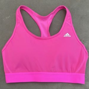 Adidas women Workout/Sports bra Hot Pink Size Small Brand New w/tags! Padded